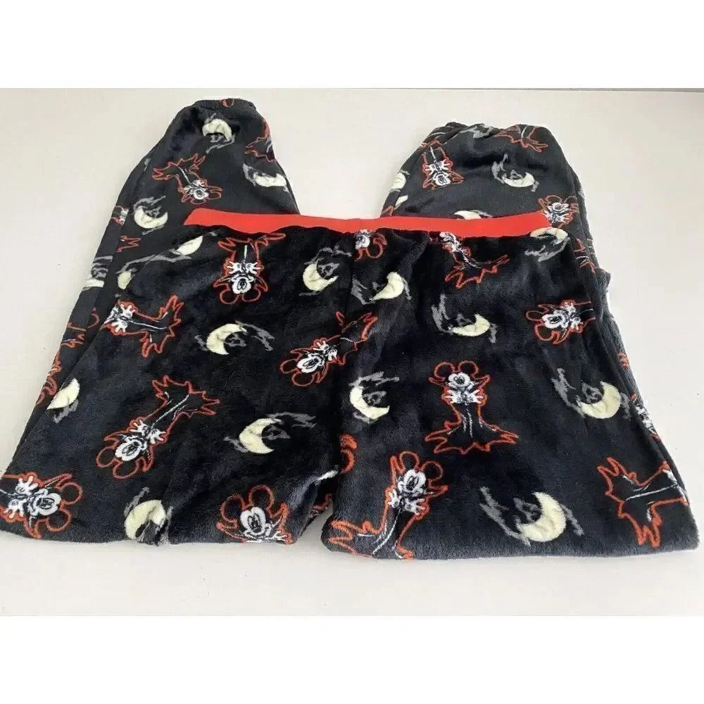 Disney Mickey Mouse Halloween Women’s Sz XL Soft Pj Pajama Pants Velvet NEW - Picture 8 of 9
